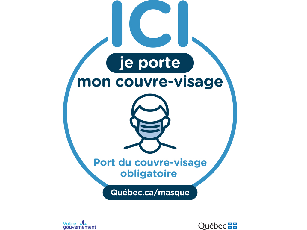 Ici, je porte mon masque